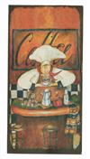 Magnet 5x10cm Orange Chef Coffee